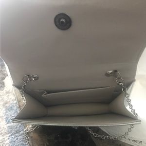 Fashion Nova Brighter Than Your Future Silver Mini Handbag